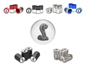 Shelby Rim Valve Stem Caps for Motorcycle Sturdy